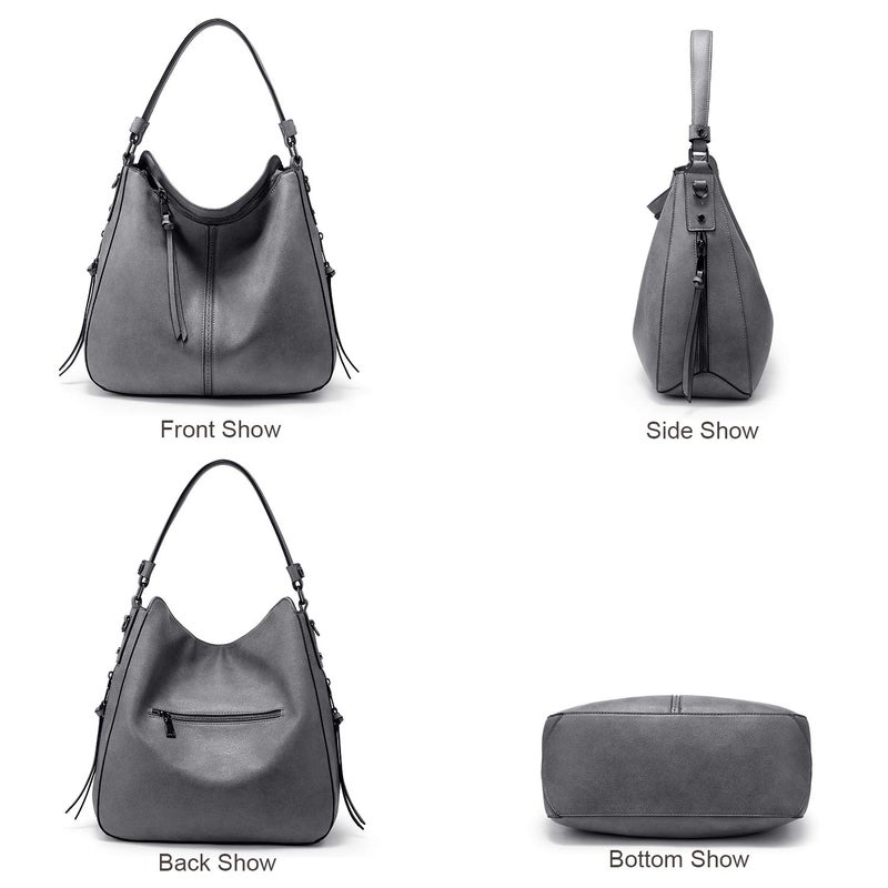 Realer Handbags for Women Hobo Purse Large Ladies Crossbody Shoulder Bag Faux Leather - Image 3